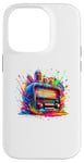 Coque pour iPhone 14 Pro Splash Art Radio Vintage Radios Antiques