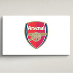 Licensed Décor Arsenal FC Décoration murale en acrylique Motif blason blanc Grand format 130 x 80 cm