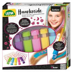 Lena 42536 – Fashion Cheveux Craie Set de 5 Couleurs et 126 Tatouages – Cheveux Violet/Vert/Rose/Jaune/Bleu