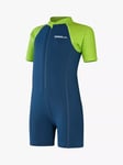 Speedo Kids Shortie Wetsuit, Blue/Green