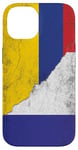 Coque pour iPhone 14 Drapeaux France et Colombie - Français colombien