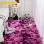 (Silkkivilla19-50X80CM)VIKAMA Tie-Dye Iso matto Olohuone Pörröinen Lattiamatto Super Pehmeä Lastenhuoneen Liukumaton Kodinsisustus Makuuhuoneen matto Pesu