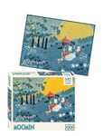 Moomin Art Puzzle - 1000 Pcs - Blue Patterned Barbo Toys