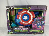 Marvel Mech Strike Monster Hunters Captain America Monster Blast Shield - Nerf