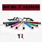 LOT DE 7  STYLET PM- STYLO PEN POUR ECRAN CAPACITIF APPLE IPHONE-IPOD TOUCH-IPAD