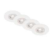 Brilo - SETTI 4x LED Kylpyhuoneen upotettava valo LED/4,9W/230V IP44 valkoinen