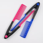 Diy Salon Hairdress Styling V Comb Hair Straightener Flat Irons Pink