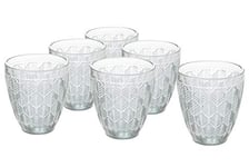 Villa d’Este Home Tivoli Bali Leaf Lot de 6 verres à eau 320 ml en verre