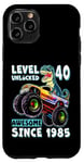 iPhone 11 Pro Level 40 Unlocked T Rex Monster Truck Dinosaur 40th Birthday Case