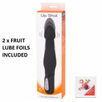 Up Shot Thrusting Anal 6 Inch Vibrator Waterproof Silicone Sex Toy - FRUIT LUBE