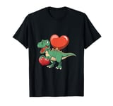 Trex Dino Boys Valentines Day Shirt Dinosaur Valentines Day T-Shirt