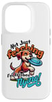 Coque pour iPhone 14 Pro Frisbee volant pour les amoureux des animaux de compagnie