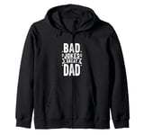 Bad Jokes Great Dad Funny Father Humor Zip Hoodie