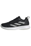 adidas Femme Avaflash Low Tennis Shoes, Core Black/Silver/Cloud White, 43 1/3 EU