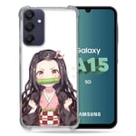 Cokitec Coque Renforcée pour Samsung Galaxy A15 4G / 5G Manga Demon Slayer Nezuko