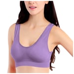 ZHANGJIAN Seamless sports bra woman sexy sports bra, sexy yoga vest without steel ring, lingerie, underwear, running, gym workout, yoga bra High waist (Color : PP, Size : L)