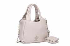 Replay women's shoulder bag with chain detail, gray (Lt Gray 020), one size