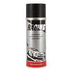 Bombe de peinture - Noir mat - Racing - Tôle - Métal - Plastique - 400ml