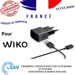 Chargeur Rapide 2A + Câble Micro USB pour Wiko Ridge Fab 4G / Riff2