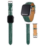 Bracelet en PU peau de crocodile fendue vert pour votre Apple Watch Series 5/4 44mm/Series 3/2/1 42mm