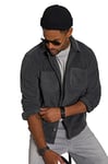 STHUGE Chemise, Polaire, Coupe Modern Fit, col Kent, jusqu'à 8 XL Gris Graphite 5XL 810691100-5XL