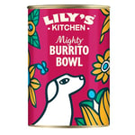 Lily's Kitchen Made with Natural Ingredients Adult Wet Dog Food Tin Mighty Burrito Bowl 6 x 400g