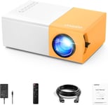 Mini projecteur,Video Projector, projecteur de Film Portable, Compatible avec Smartphone/PS4/Firestick, la vidéo Peut être Directement reflétée sur Le projecteur