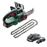 Bosch Tronçonneuse sans Fil - Universal Chain 18 (Livrée avec 1 Batterie 18v - 2,5ah, Huile 80 Ml, Système 18v, Longueur de Guide: 20cm) Vert & Bosch Home and Garden F016800489 Chaîne