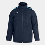 Joma 3XS Anorak Trivor Mixte, Bleu Marine/Turquoise Fluo, XXXS