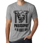 Homme Tee-Shirt La Philosophie Est Le Bien Suprême - Philosophy Is The Highest Good - T-Shirt Graphique Éco-Responsable Vintage Cadeau Nouveauté