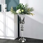 Vase de sol vase à fleurs grand vase en métal vase de coupe vase de table en fer vase de décoration vase en argent moderne paysan argent 74 cm