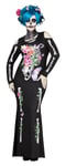 Fun World Beautiful Bones Sugar Skeleton Goth Plus Size Halloween Costume 118895