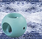 WENKO Boule de lavage, Boule de lavage écologique sans lessive, protège le linge même délicat, convient également pour le lave-vaisselle, Lot de 2, Caoutchouc - Aimant, ø6cm, Vert