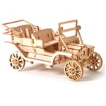 Tlily - Bricolage Voiture 3D en Bois Puzzle Jouet Assemblage ModèLe Bois Artisanat Kits DéCoration de Bureau pour Enfants Enfants