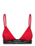 Triangle-Rp Swimwear Bikinis Bikini Tops Triangle Bikinitops Red Calvin Klein