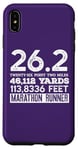 Coque pour iPhone XS Max 26,2 MILES 46,112 YARDS 313,886 PIEDS MARATHON COURNER Meme