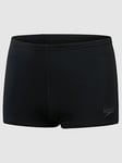 Speedo Junior Boys Endurance+ Aquashorts - Black/White, Black, Size 9-10 Years