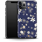 caseable Apple iPhone 11 Pro Mobile Phone Case - Premium Protective Case with Shock-Absorbing Inner Layer & Scratch-Resistant Surface - Colourful Design & All-Round Print - Navy Daisies - Floral