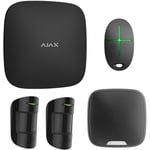 Alarme Kit base + sirene exterieur noir - Noir - Ajax