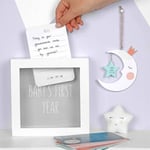 Baby's first year Memory Box And Milestone Cards Cute Baby Shower Gift Keepsake