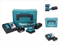 Makita DBO 480 RM1J 18 V akkukäyttöinen eksentrinen hiomakone 112 x 102 mm + 1x akku 4,0 Ah + laturi + Makpac