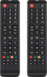 2Pcs Telecommande Samsung Bn59-01199F,Telecommande De Rechange Pour Televiseur Samsung Smart Tv,Telecommande Universelle Samsung,Telecommande Pour Samsung Lcd Led 3D Hdtv Smart Tv