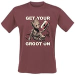 Guardians of The Galaxy Vol.2 - Get Your Groot on Men T-Shirt red, Regular XL Re