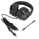 TAIDU Gaming Headset 7.1 Surround Sound Headset mikrofonikorvatyynyillä RGB-valo PC-kannettavalle