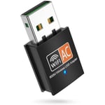 Usb Wifi-adapter 600 mbps, Usb 3.0 trådlös nätverks-wifi-dongel med 5dbi-antenn, dualband 2.4g/5g för PC