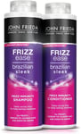 John Frieda Frizz Ease Brazilian Sleek Frizz Immunity Smoothing Shampoo and Con