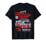 Honor and Courage Firefighter Fire Dept. Fire Truck Design T-Shirt