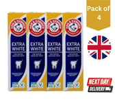 4 x Arm & Hammer Extra White Care Toothpaste Gentle Whitening 4 Sensitive Teeth