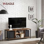 Vasagle Meuble tv pour Télévision Jusqu'à 60 Pouces, Support Télévision, avec Compartiments Ouverts, Étagères, pour Salon, Salle de Jeu, Style