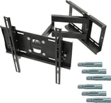 Support Tv Mural 32-65"" Pouces (81-165Cm), R23-F Orientable Et Inclinable Fixation Murale Télévision Bras Articulé Pour Télé Vesa[ADP2204735]